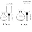 Cafeteira Sifão Clássica em Vidro – Infusão a Vácuo com Filtro Reutilizável e Queimador