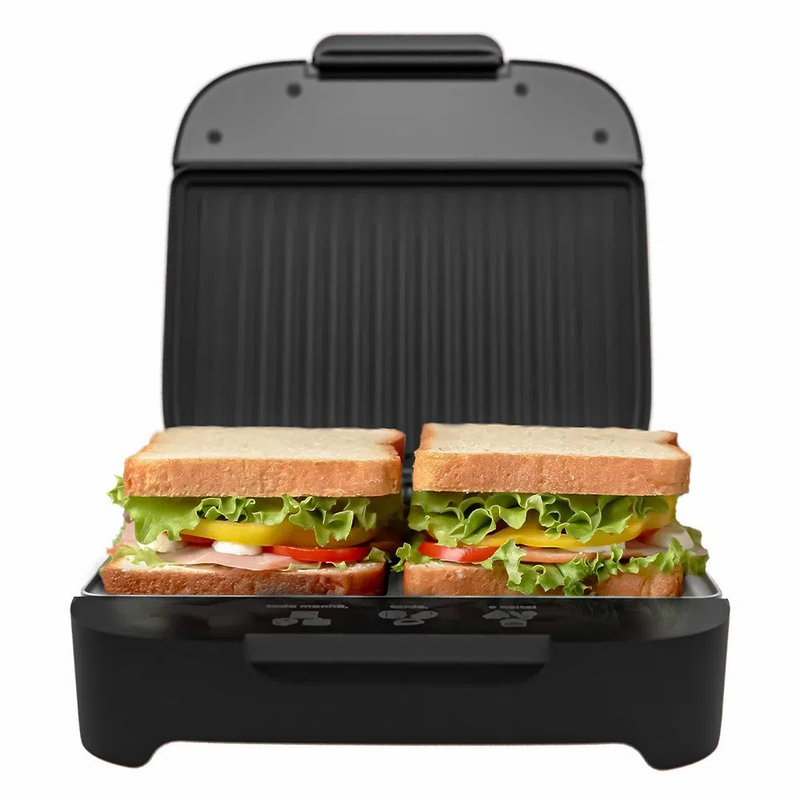 Sanduicheira Cadence Grill Click San400 Elétrica Antiaderente Crepeira Misteira Chapa Portátil Ovo