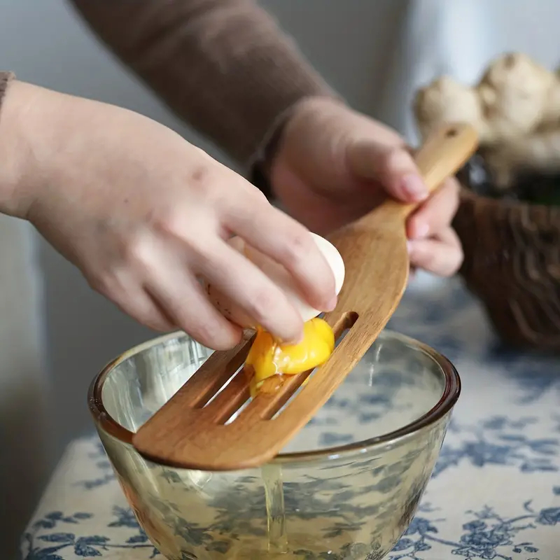 Pamisturadora Mad Vazada - Madeira Natural para cozinha Utensílio ecológico com estilo rústico
