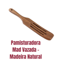 Pamisturadora Mad Vazada - Madeira Natural para cozinha Utensílio ecológico com estilo rústico