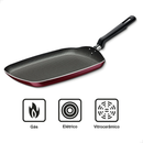 Bistequeira Lisa Tramontina Loreto Starflon Max Aluminio antiaderente 26cm 1L Frigideria Quadrada