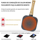 Frigideira Antiaderente 3 Furos Divisórias Fritar Ovo Carne Lanche Hambúrguer Multiuso Pedra De MaiFan