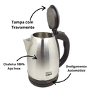 Chaleira Elétrica Bene Casa Inox 1,8L Super Rápido