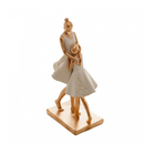 ESCULTURA RESINA FAMILIA BRANCO 10x7x20cm - WOLFF